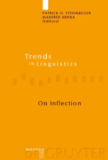 On Inflection (English, Patrick O. Steinkrüger | Manfred Krifka)