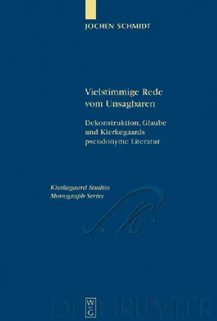 Vielstimmige Rede vom Unsagbaren (English, Jochen Schmidt)