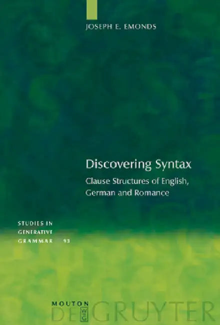 Discovering Syntax (English, Joseph E. Emonds)