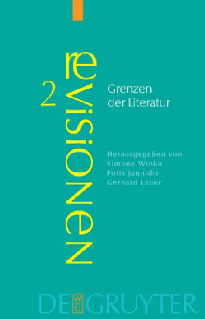 Grenzen der Literatur (English, Simone Winko | Fotis Jannidis | Gerhard Lauer)