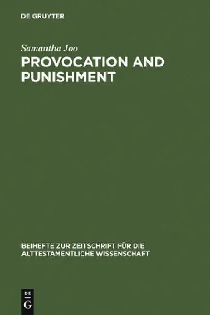Provocation and Punishment (English, Samantha Joo)