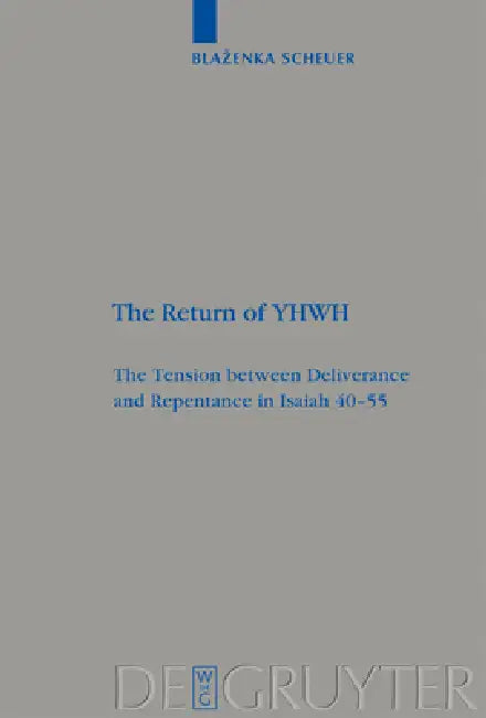 The Return of Yhwh (English, Blazenka Scheuer)