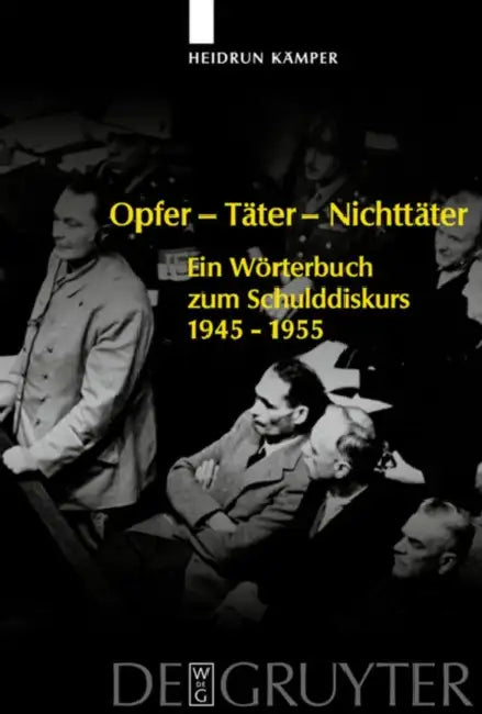 Opfer - Tater - Nichttater (English, Heidrun Kamper)