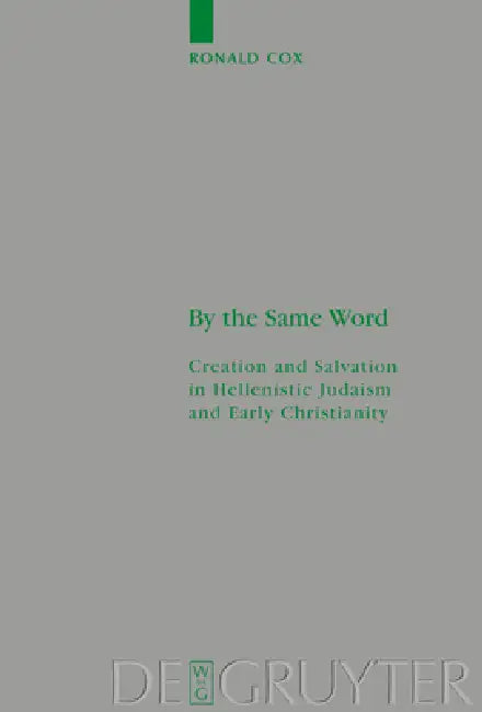 By the Same Word (English, Ronald Cox)