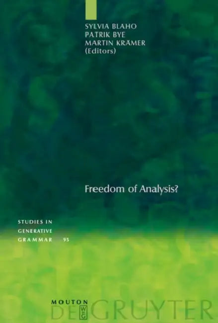 Freedom of Analysis? (English, Sylvia Blaho | Patrik Bye | Martin Krämer)