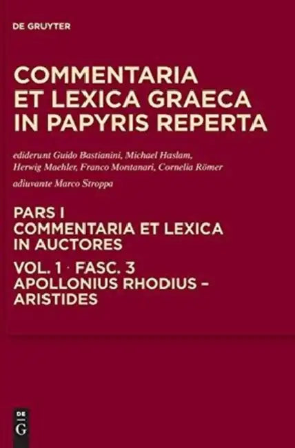 Apollonius Rhodius - Aristides (English, Guido Bastianini | Michael Haslam | Herwig Maehler)