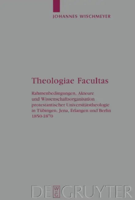Theologiae Facultas (English, Johannes Wischmeyer)