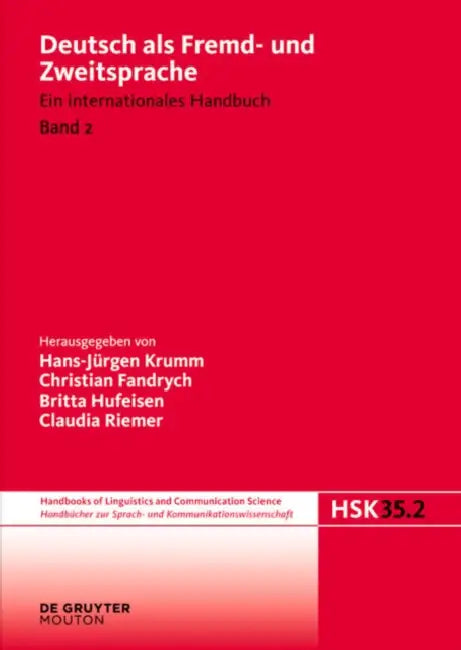 Deutsch ALS Fremd- Und Zweitsprache. 2. Halbband (English, Hans-Jurgen Krumm | Christian Fandrych | Britta Hufeisen)