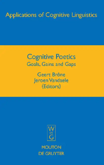 Cognitive Poetics (English, Geert Brône | Jeroen Vandaele)