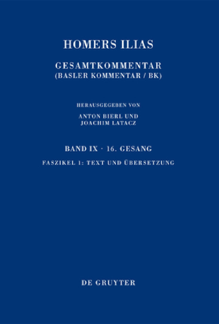 Text und Übersetzung (English, Joachim Latacz | Martin L. West)