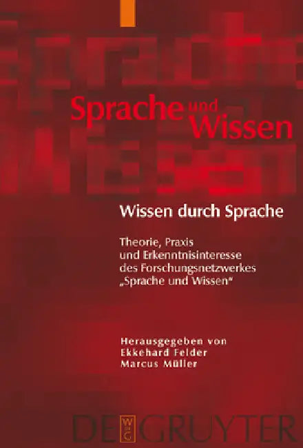 Wissen Durch Sprache (English, Ekkehard Felder | Marcus Müller)