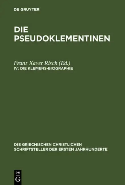 Die Klemens-Biographie (English, Franz Xaver Risch)