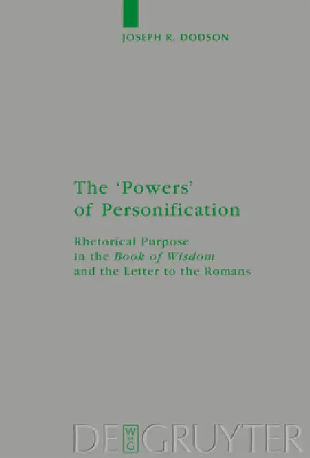 The 'Powers' of Personification (English, Joseph R. Dodson)