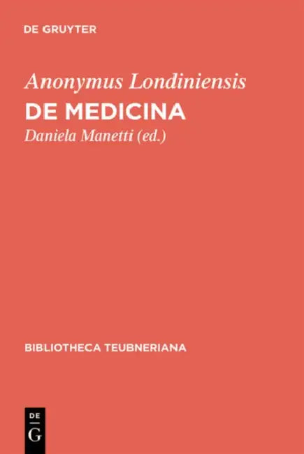 De medicina (English, Daniela Manetti)