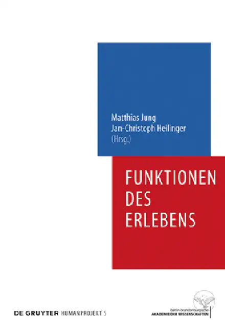 Funktionen des Erlebens (English, Matthias Jung | Jan-Christoph Heilinger)