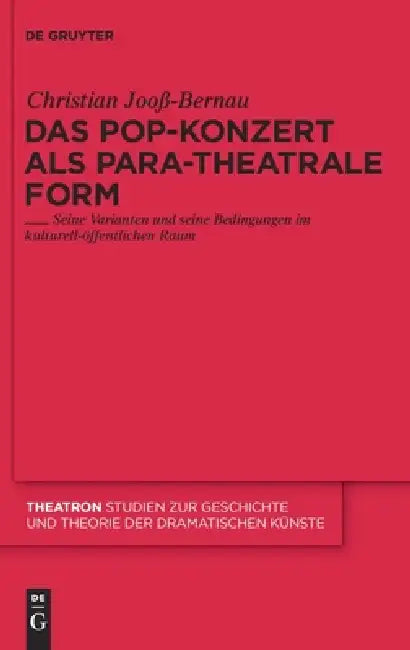 Das Pop-Konzert als para-theatrale Form (English, Christian Jooß-Bernau)