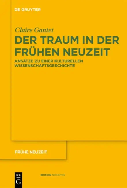 Der Traum in der Frühen Neuzeit (English, Claire Gantet)