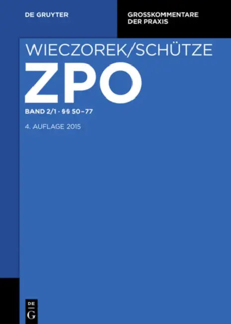 §§ 50-77 (English, Heinz-Peter Mansel)