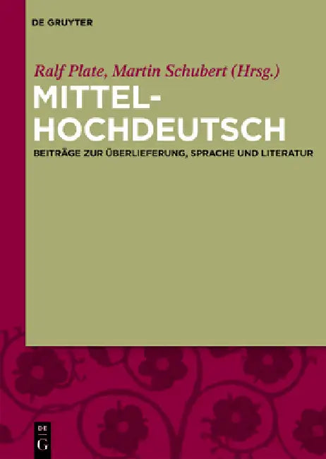 Mittelhochdeutsch (English, Ralf Plate | Martin Schubert)