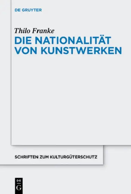 Die Nationalität von Kunstwerken (English, Thilo Franke)