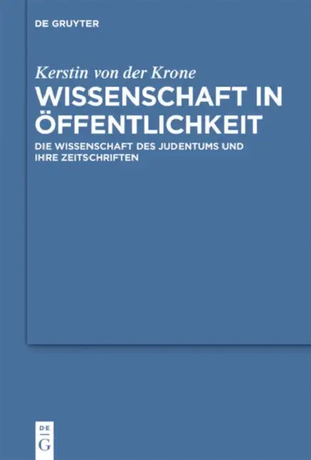 Wissenschaft in Öffentlichkeit (English, Kerstin Von Der Krone)