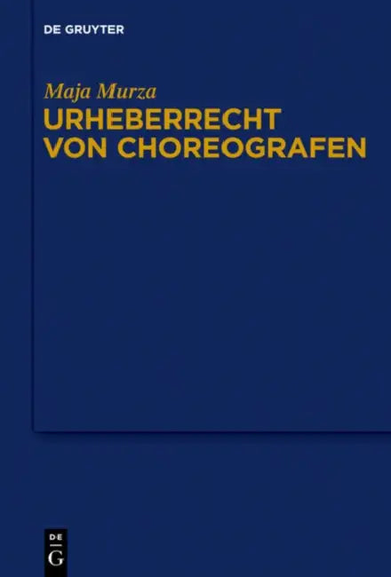 Urheberrecht von Choreografen (English, Maja Murza)