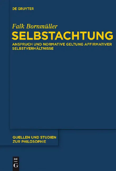 Selbstachtung (English, Falk Bornmüller)