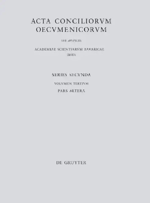 Concilii Actiones IV-V (English, Erich Lamberz)