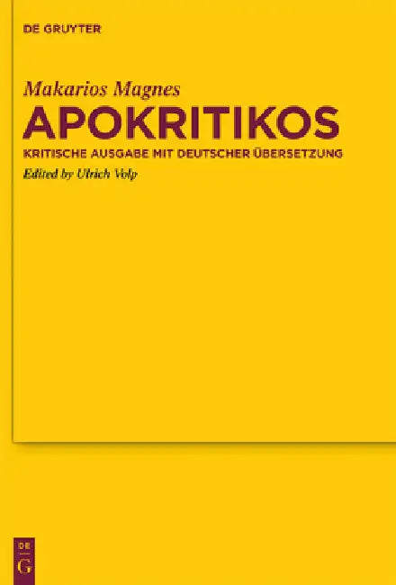 Apokritikos (English, Makarios Magnes | Ulrich Volp)