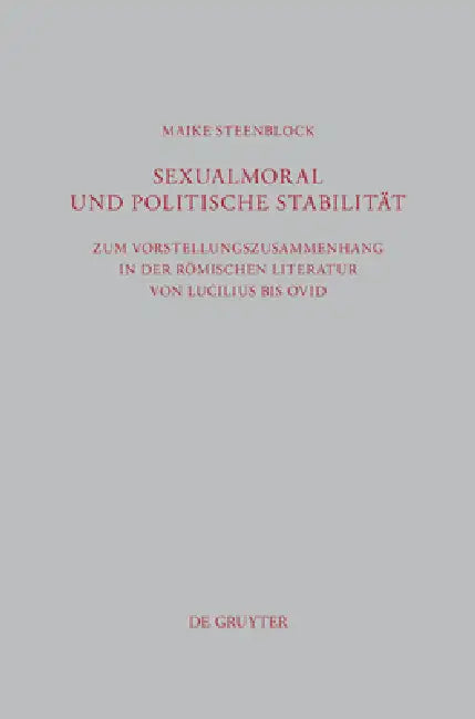 Sexualmoral und politische Stabilität (English, Maike Steenblock)