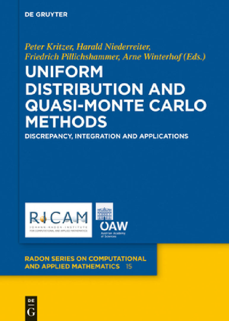 Uniform Distribution and Quasi-Monte Carlo Methods (English, Peter Kritzer | Harald Niederreiter | Friedrich Pillichshammer)