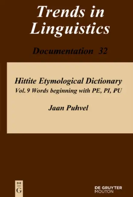 Words Beginning with Pe, Pi, Pu (English, Jaan Puhvel)