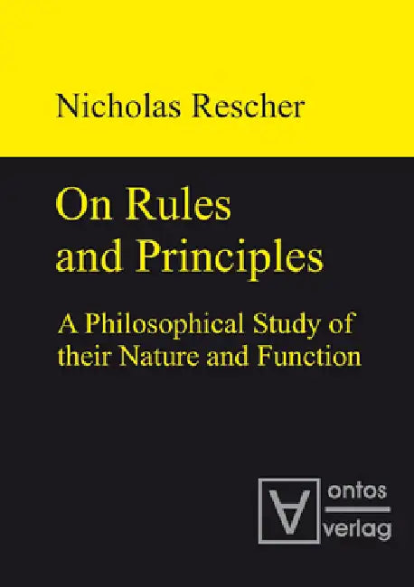 On Rules and Principles (English, Nicholas Rescher)