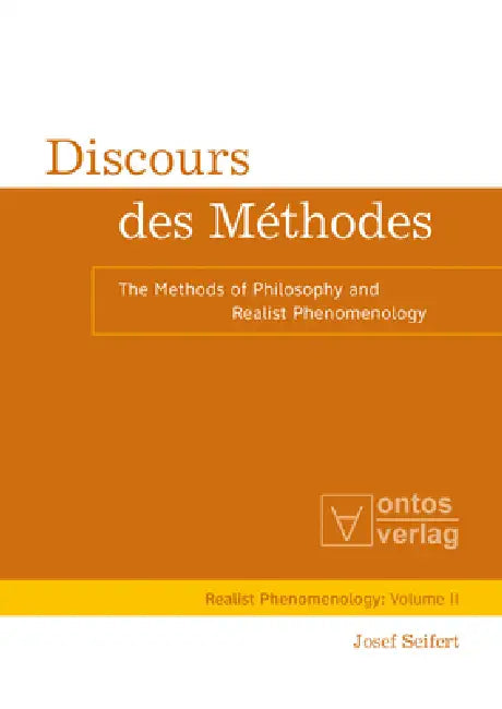 Discours Des Méthodes (English, Josef Seifert)