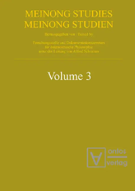 Meinongian Issues in Contemporary Italian Philosophy (English, Alfred Schramm)