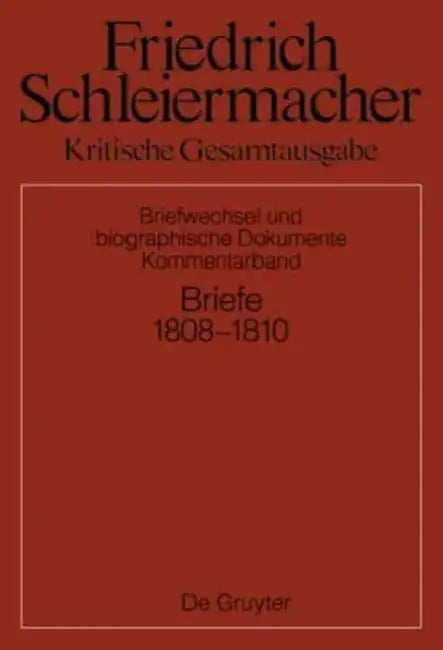 Briefwechsel 1808-1810 (English, Sarah Schmidt)