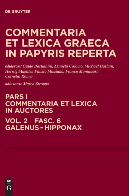 Galenus - Hipponax (English, Guido Bastianini | Daniela Colomo | Michael Haslam)