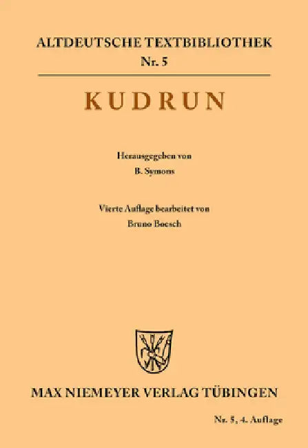 Kudrun (English, Barend Symons | Bruno Boesch)