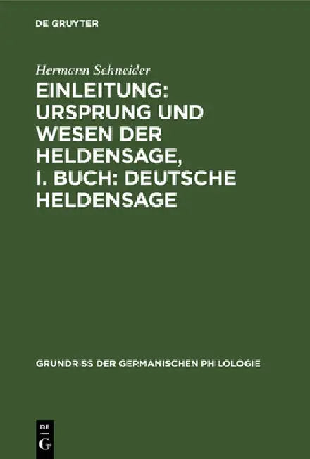 Einleitung (English, Hermann Schneider)