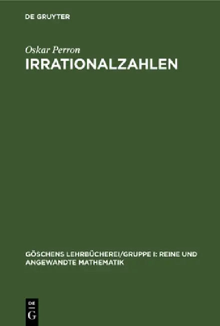 Irrationalzahlen (English, Oskar Perron)