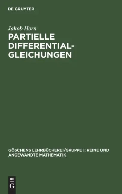 Partielle Differentialgleichungen (English, Jakob Horn)