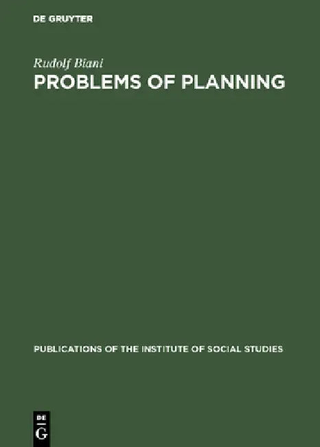 Problems of Planning (English, Rudolf Biani)