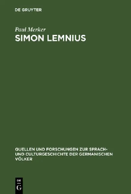 Simon Lemnius (English, Paul Merker)