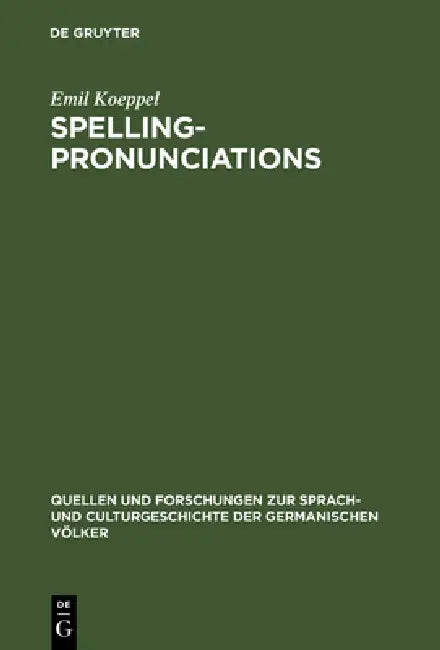 Spelling-pronunciations (English, Emil Koeppel)