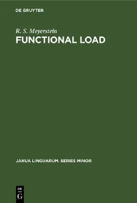 Functional Load (English, R. S. Meyerstein)
