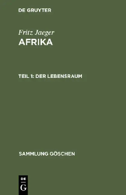 Der Lebensraum (English, Fritz Jaeger)