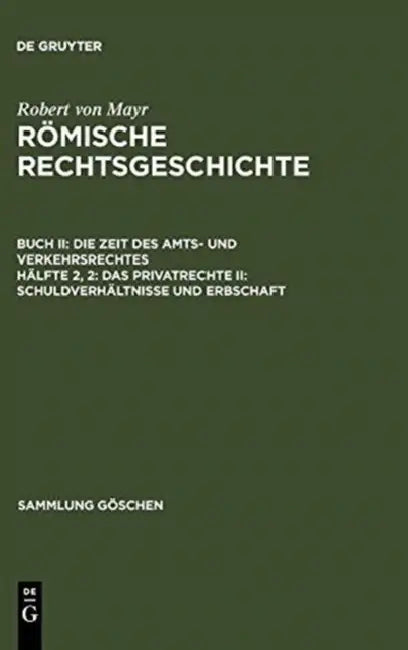 Das Privatrecht II (English, Robert Von Mayr)