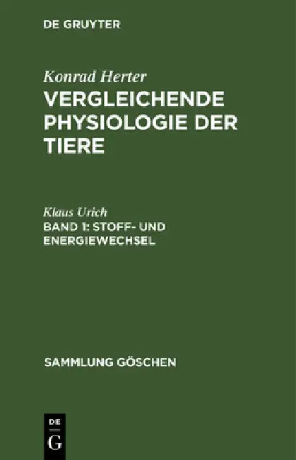 Stoff- und Energiewechsel (English, Klaus Urich)