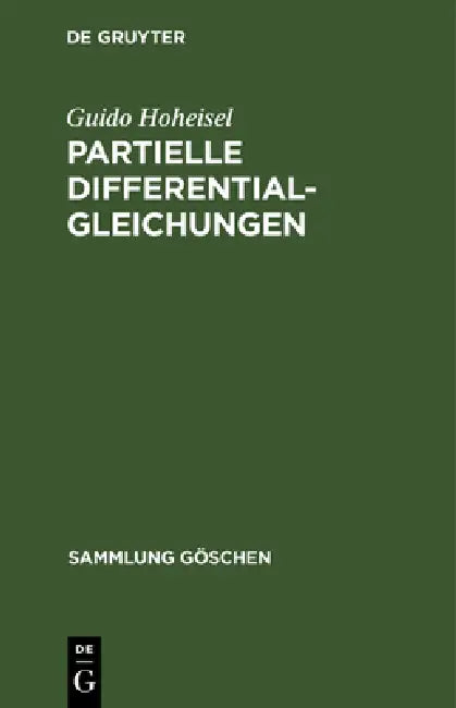 Partielle Differentialgleichungen (English, Guido Hoheisel)