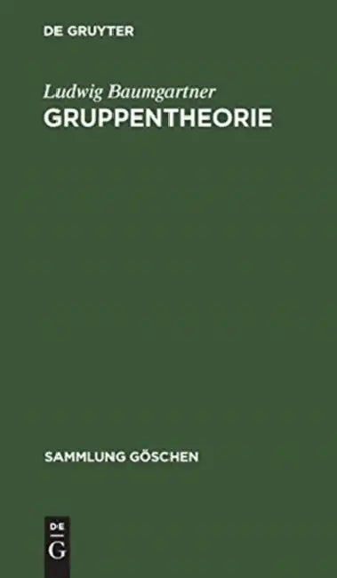 Gruppentheorie (English, Ludwig Baumgartner)